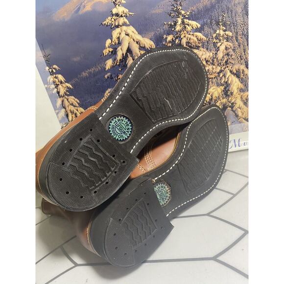 Hy-Test Safety Steel Toe Work Boots Tufgum Size 7 C Brown - Picture 8 of 12